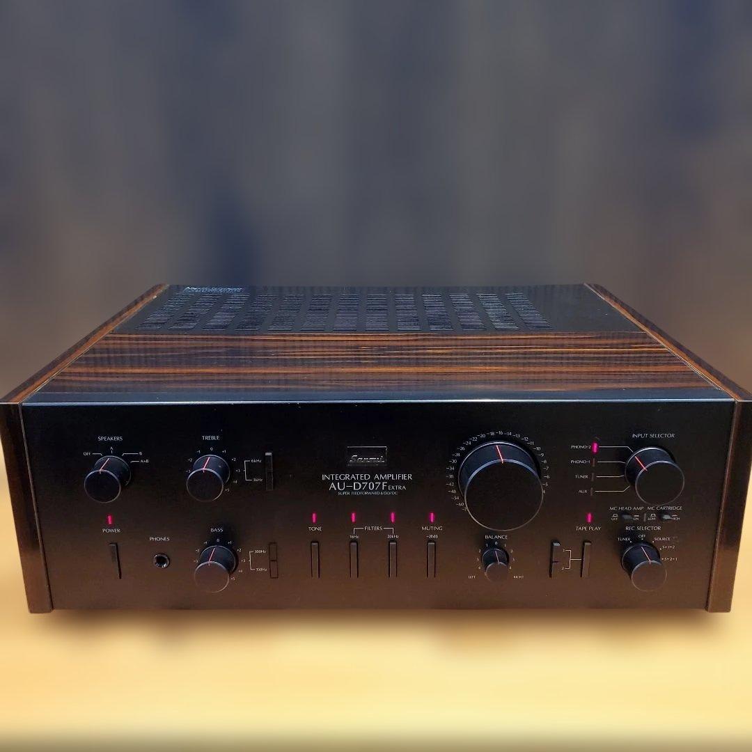 SANSUI AU-D707F EXTRA プリメインアンプ ジャンク扱い □「音が出ませんでした」のひとことジャンクを買ってみた～ I bought
