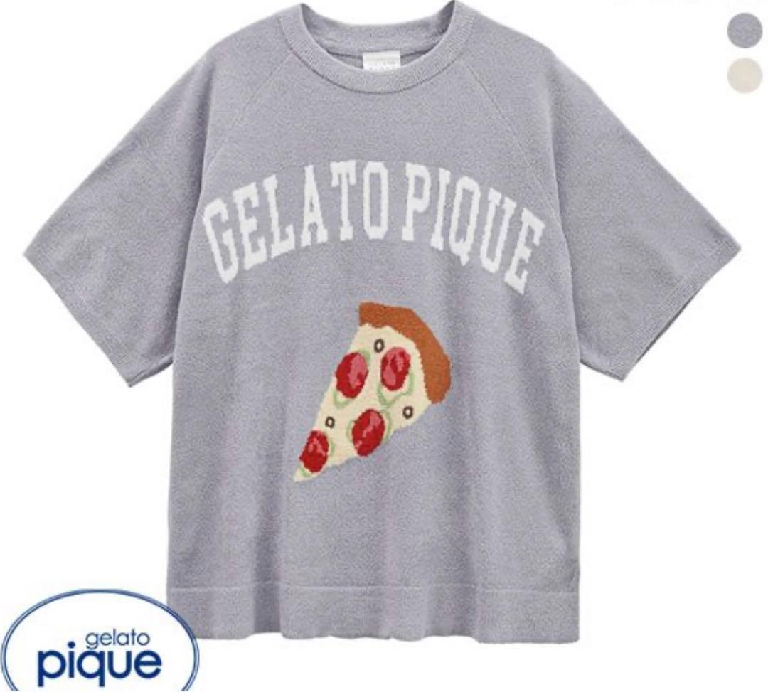 ジェラートピケ リサイクルモコ ピザ 半袖 プルオーバー gelato pique（ジェラートピケ）の「リサイクルモコジャンクフード