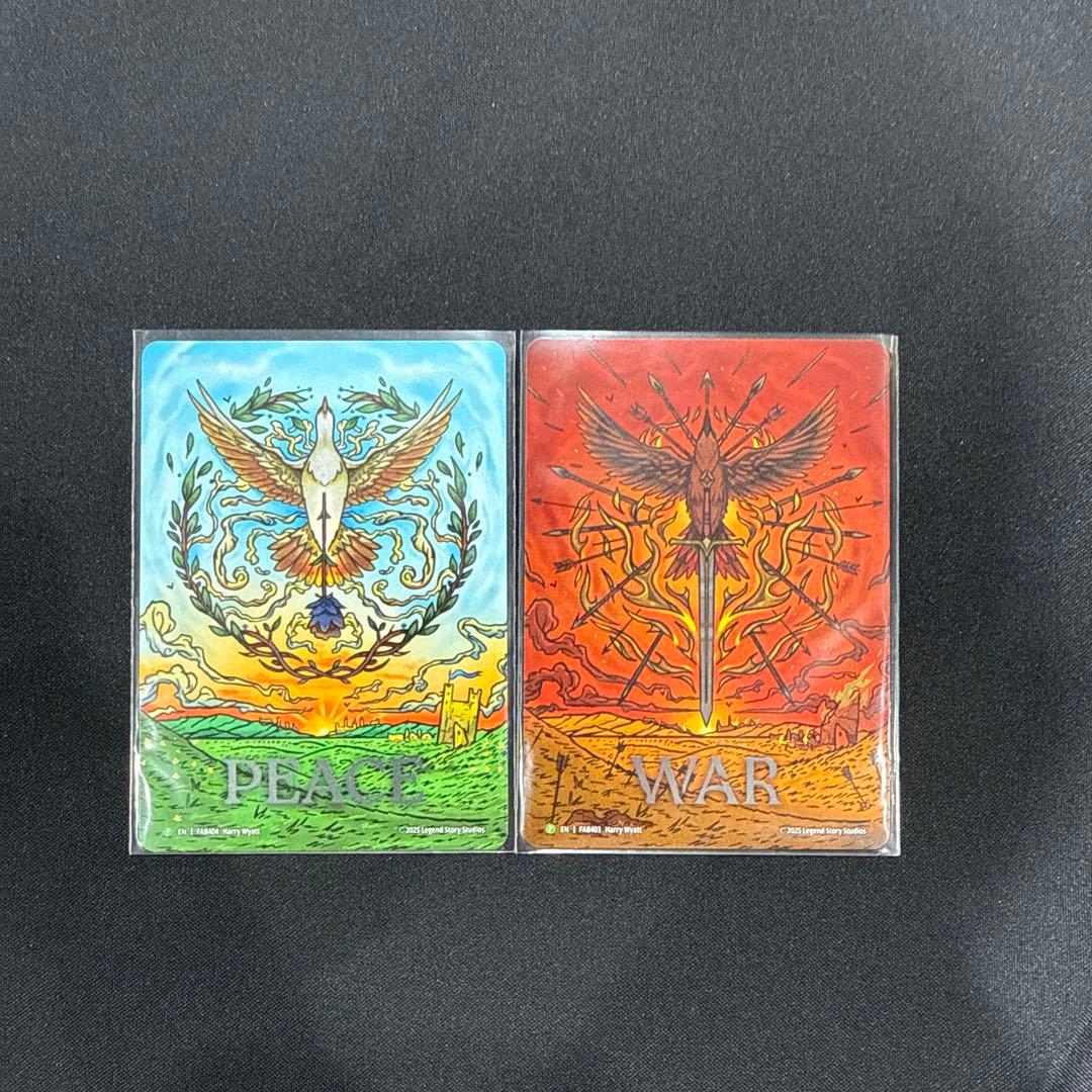 War peace トークン　二枚セット fab flesh and blood トークン一覧 Flesh and Blood(FaB)のトークンカード全種と特徴を解説