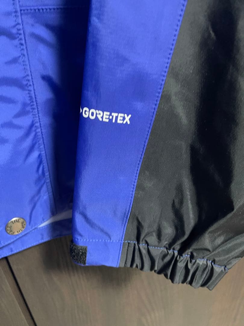 着用1回】美品 ザノースフェイス レインテックス ゴアジャケット L 青