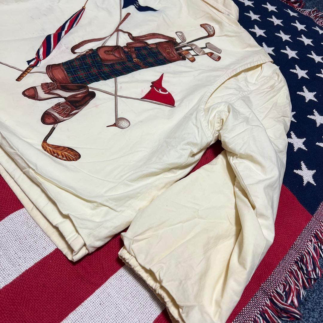 希少レア 90sラルフローレン ゴルフセット柄 スイングトップ アンチ