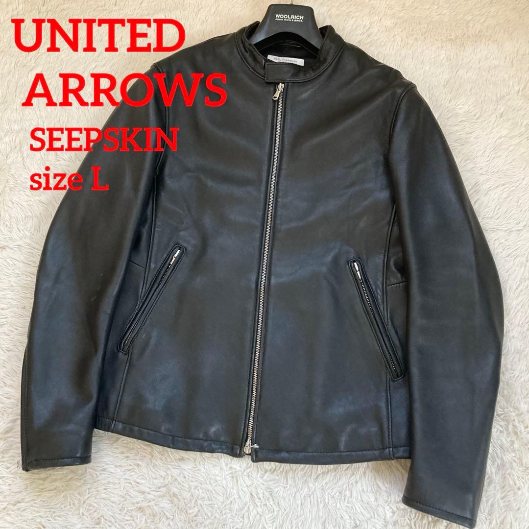 未使用 イタリア製 BOTTGO ラムナッパレザージャケット ダウン 襟 楽天