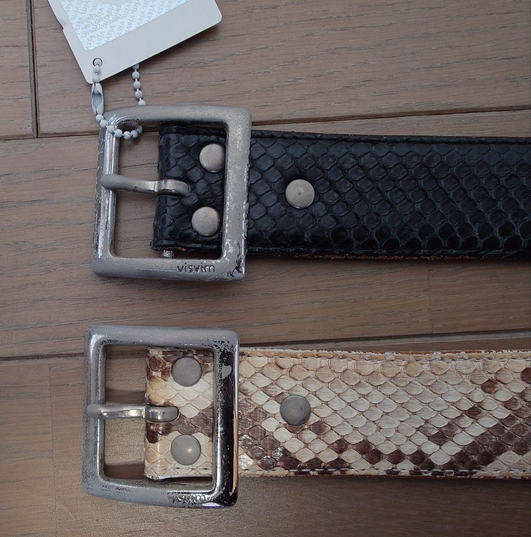 visvim パイソン ベルト 2本セットBELT 42MM W32 visvim パイソン ベルト 2本セットBELT 42MM W32 - メルカリ