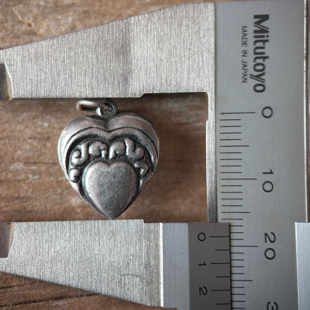 スウィートハートジュエリー 40s WW2 シルバー ハート渦巻き SWIRL