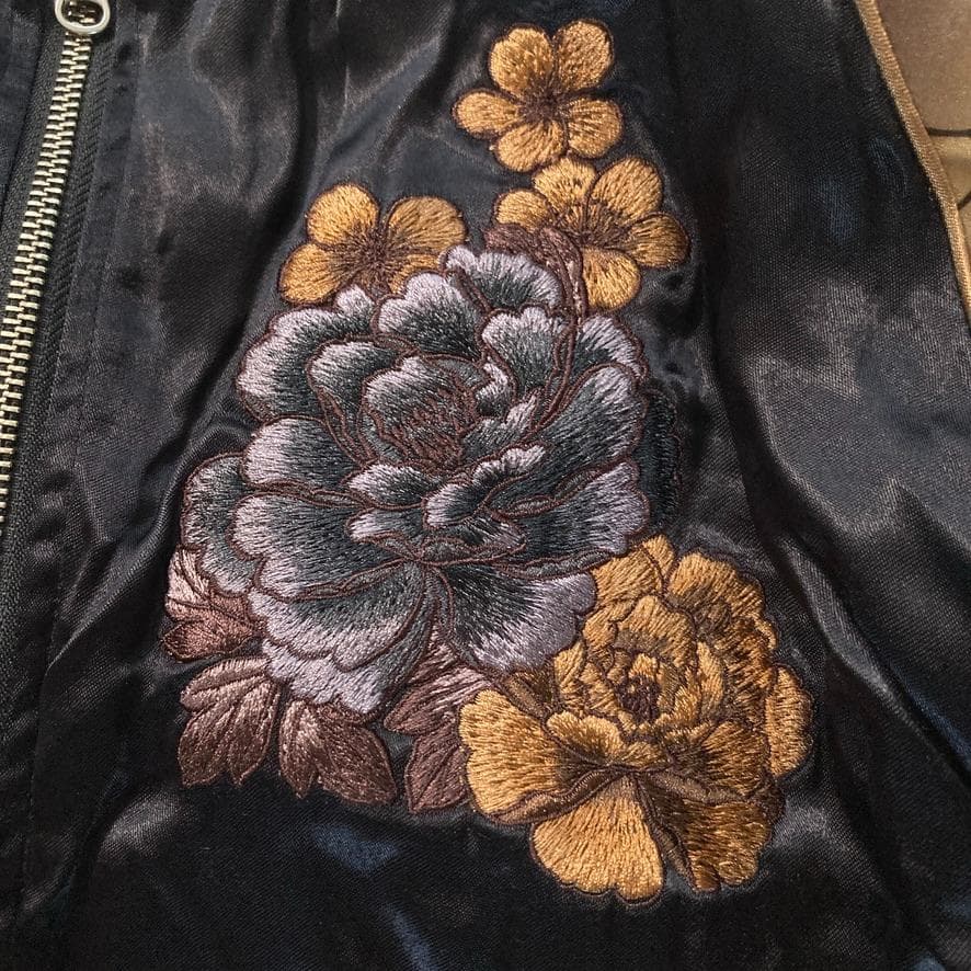 アク様専用】絡繰魂 粋 XLサイズ 八岐大蛇×牡丹 総刺繍 スカジャン 和