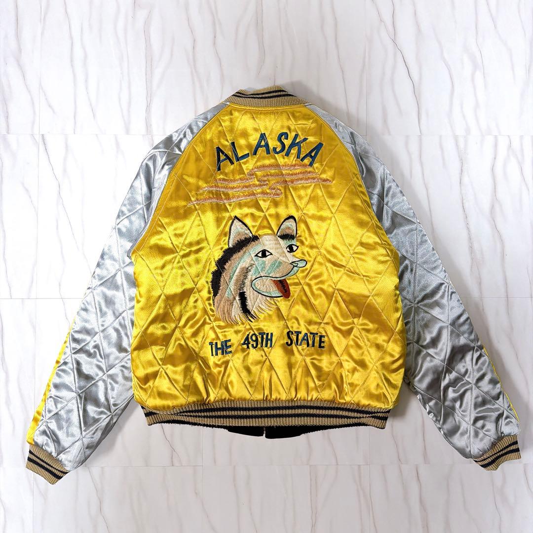 テーラー東洋 アラスカ 別珍 リバーシブルスカジャン 白熊 狼 犬ぞり