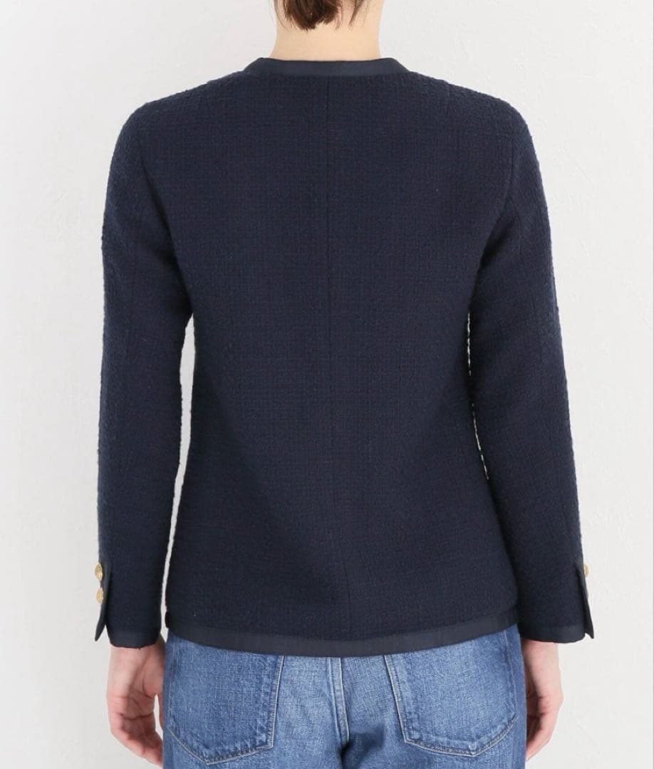 Deuxieme Classe tweed Vネック ジャケット - メルカリ