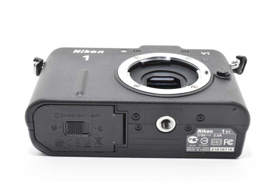 ニコン NIKON 1 V1 ブラック バッテリー付き ミラーレスカメラ カメラ