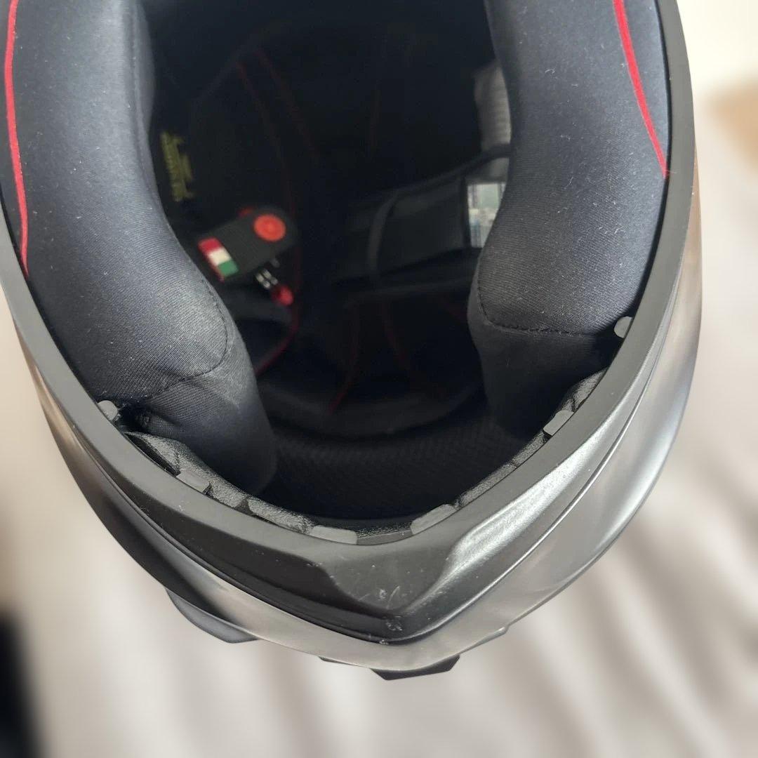 AGV フルフェイスヘルメット マットブラック スモークシールド バイク