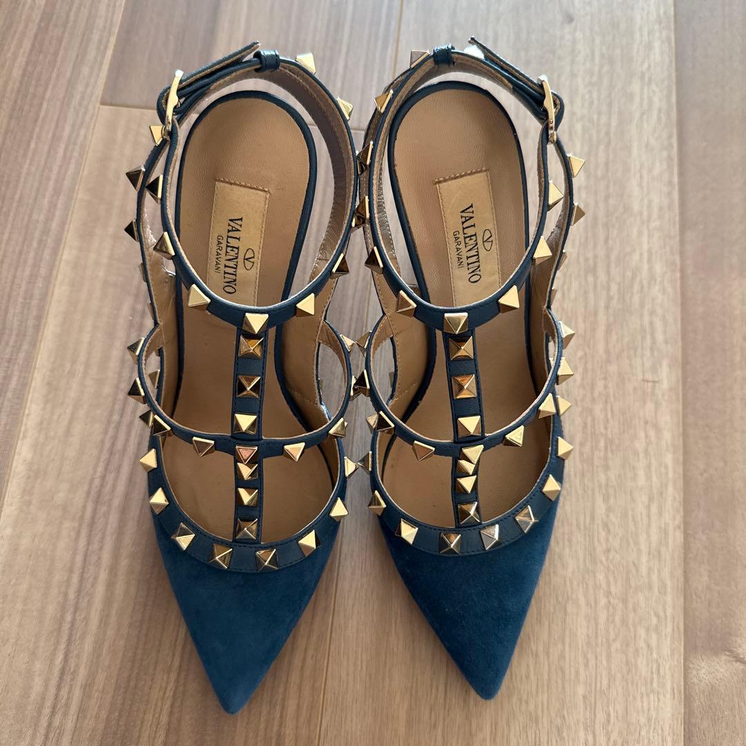 【値下げ】VALENTINO ガラヴァーニ ロックスタッズ パンプス ヴァレンティノ・ガラヴァーニ(Valentino Garavani)ヴァレンティノ