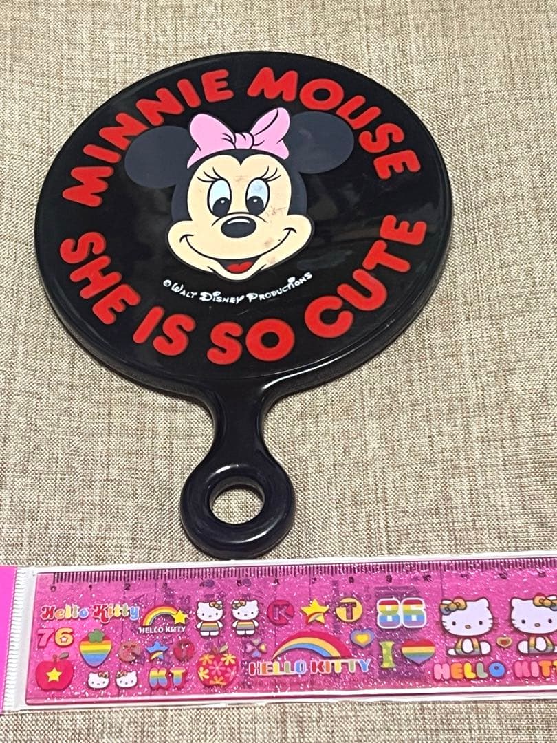超希少レトロ　ミニーちゃん　ミニーマウス　ウォルトディズニー手鏡　ヴィンテージ