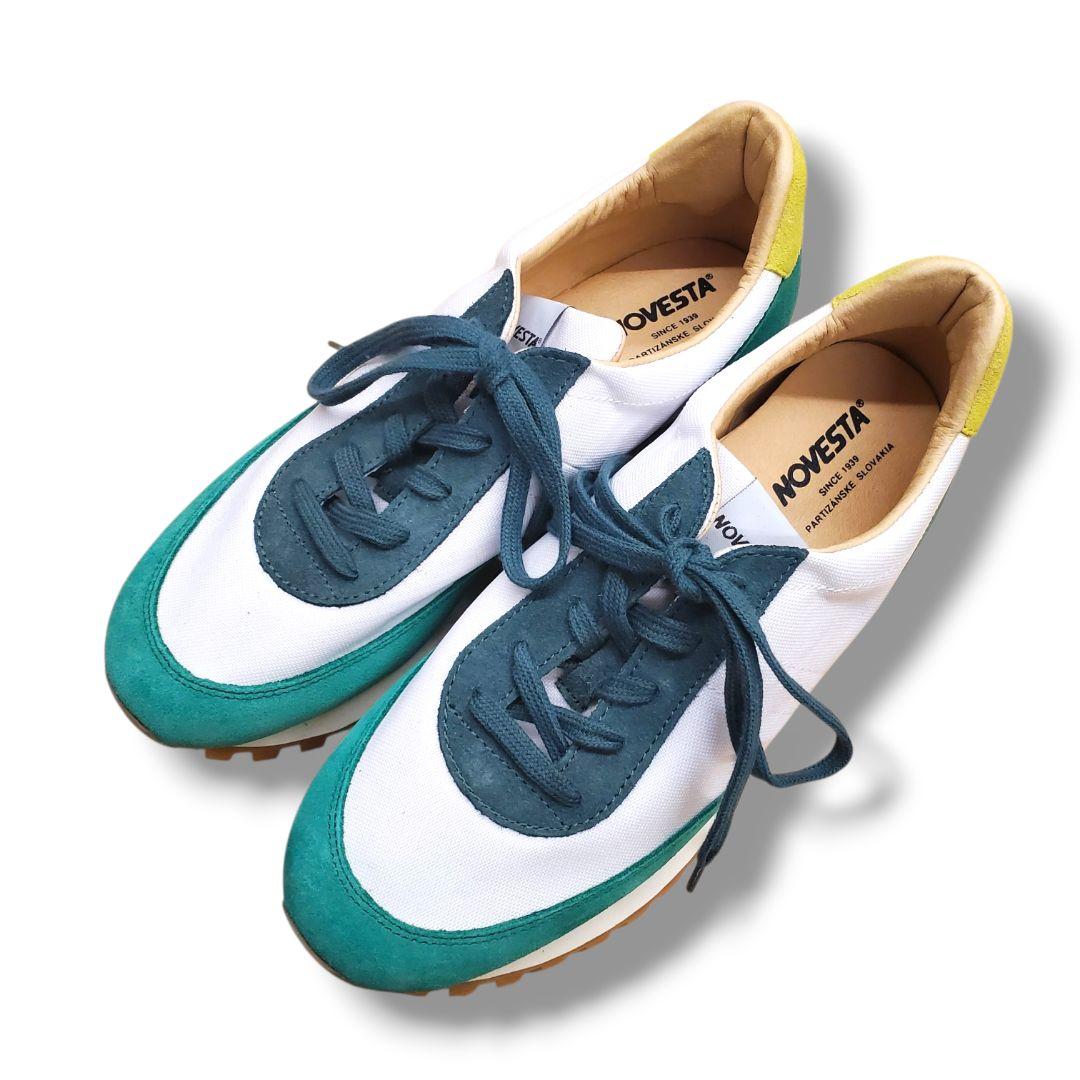 未使用品ノヴェスタ マラソン ランナー トレイル スニーカー グリーン