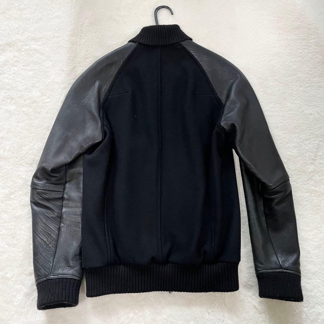 ✨️希少L✨️ATTACHMENT ライダース スタジャン 切り替え レザー