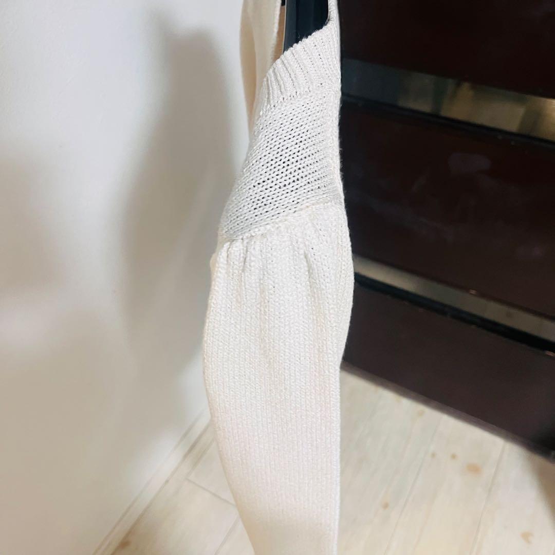 新品☆ANAYI ブライトリリヤーンクルーネック カーディガン/セオリー