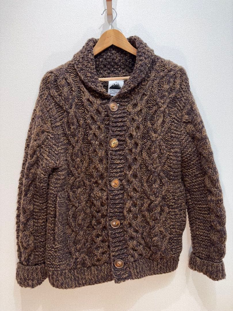 HIMALAYAN CLIMBER'S HAND-KNIT ケーブルカーディガン HIMALAYAN CLIMBER'S HAND-KNIT（ヒマラヤン クライマーズ ハンド