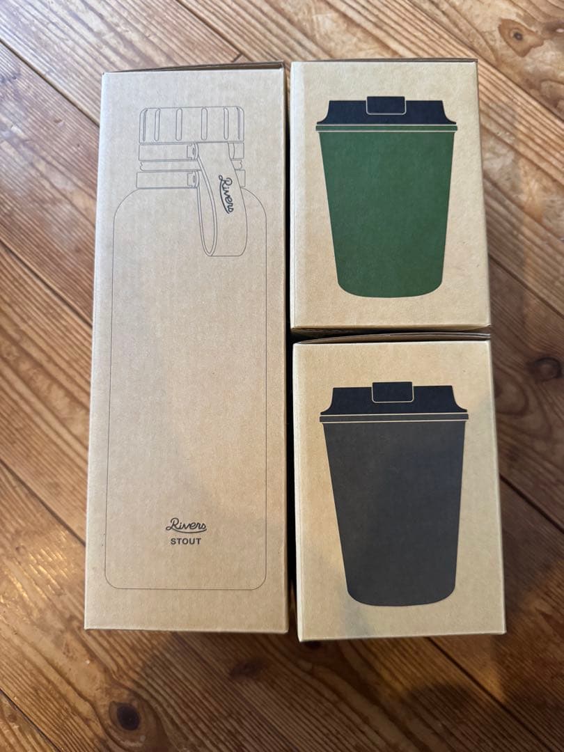 RIVERSジェリーマルケス水筒シルバーとウォールマグ2個セットオリーブ