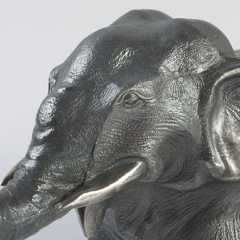 あんちん製 合金 象に人物 インク壷 蓋物 V 9307 - メルカリ