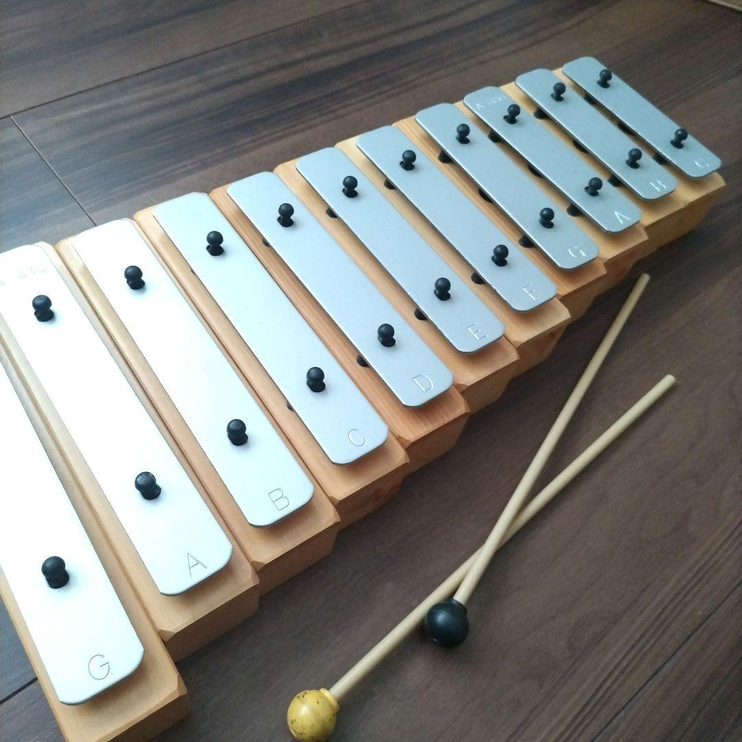 KAWAI ニコルの森 音つみき グロッケン 鉄琴木琴 11音