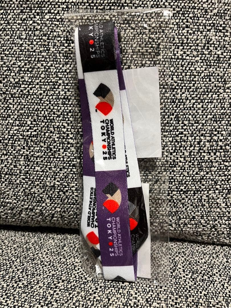 世界陸上2025 公式ネックストラップ 国立競技場現地ショップで購入