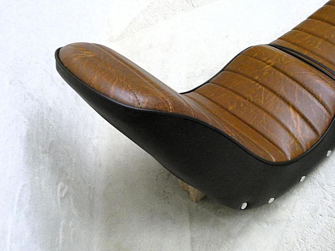 GS400 茶皮ボタン40cm 三段シート/補強入 ブラウンGS400E - メルカリ