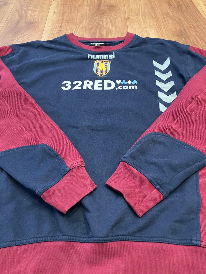 アストンヴィラ Hummel 32RED スウェット 古着 アストンビラ - メルカリ