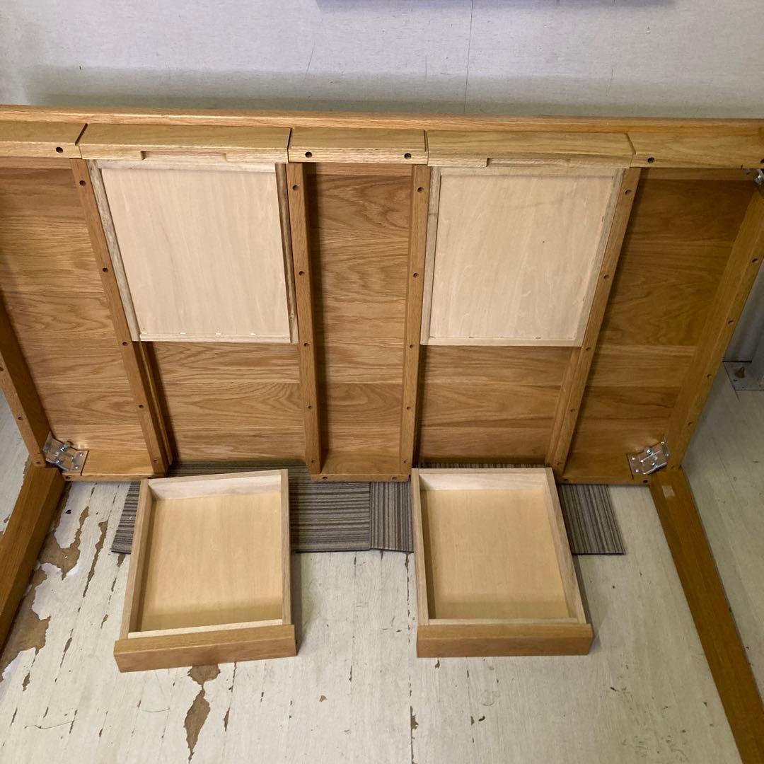 25502 木製テーブル（引出付）・オーク材 無垢材 ダイニングテーブル