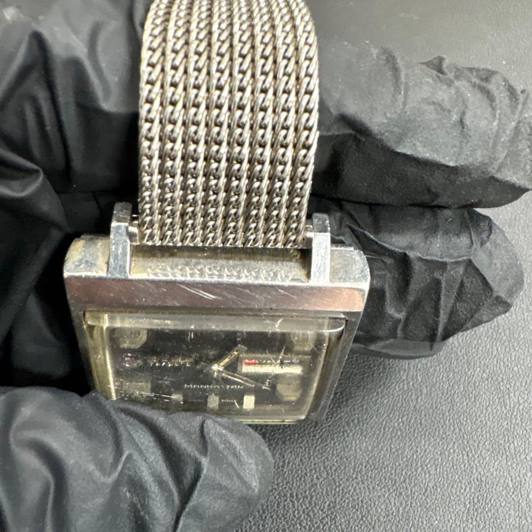 希少　稼働　RADO マンハッタン メッシュバンド　ATリュウズ破損