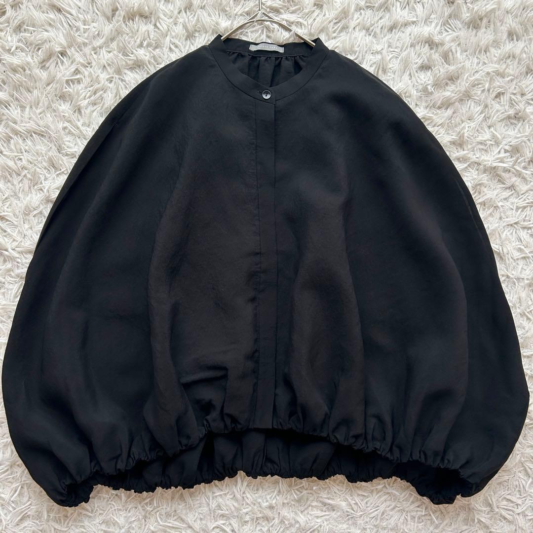 美品 2024年 セオリーリュクス ノースリーブ ブラウス ギャザー 現行