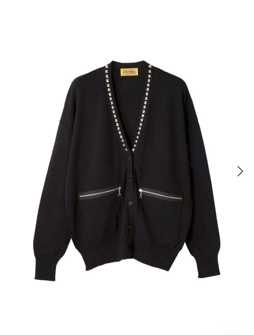 HYSTERIC GLAMOUR WOMEN スタッズ カーディガン