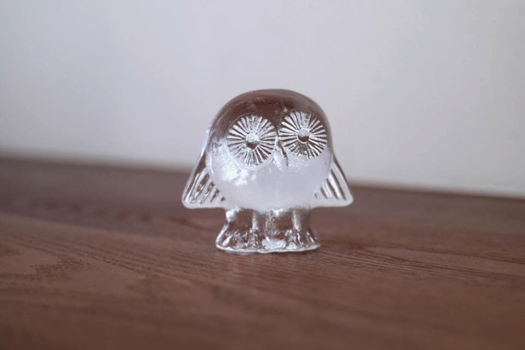 Lisa Larson リサラーソン ロイヤクローナ ガラスオブジェ フクロウ