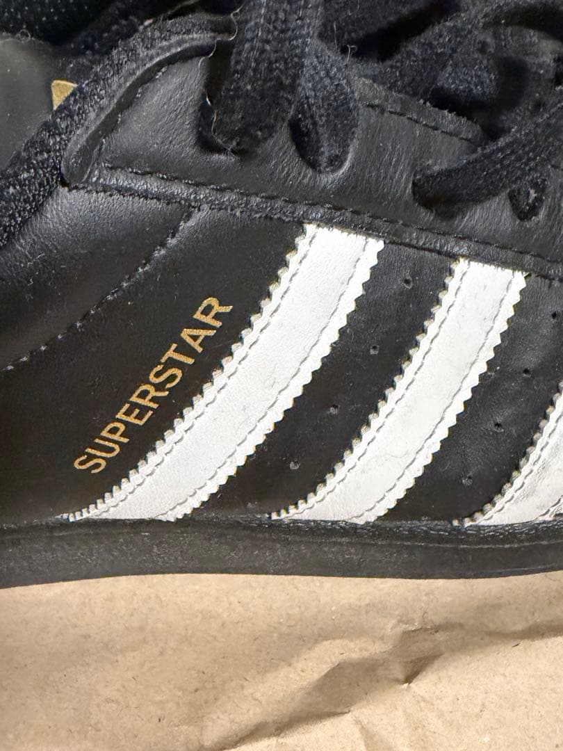 adidas superstar 27.5cm ブラック