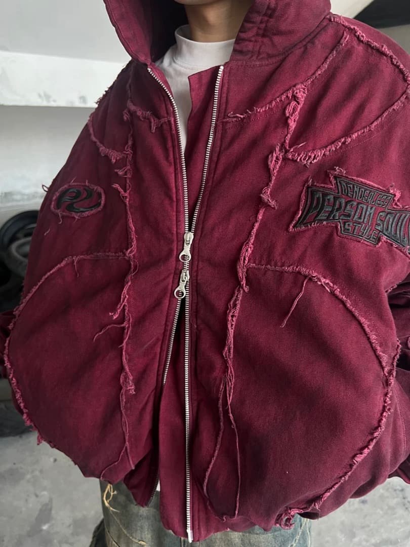 特価PERSONSOUL Dirty Cotton Coat 中綿フードブルゾン - メルカリ