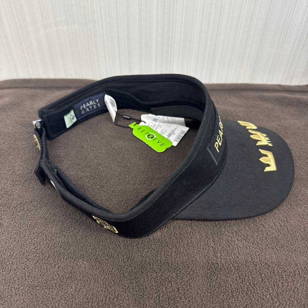 パーリーゲイツ 原英莉花プロ サンバイザー 黒