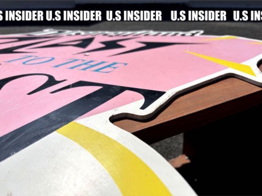 USA非売品1988年~1989年　パレードにて使用　C.Aディズニーランド看板