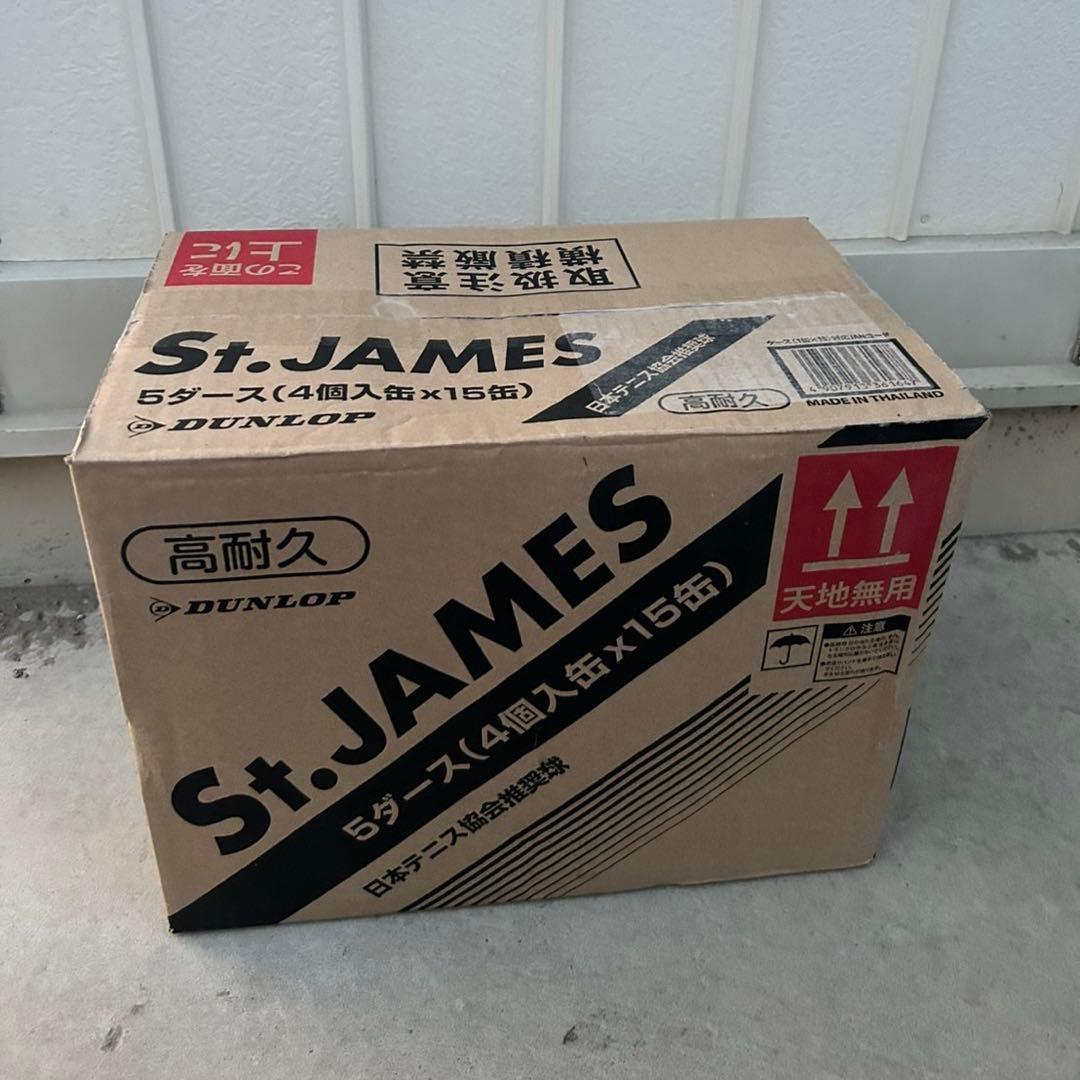 新品 DUNLOP セントジェームス テニスボール 4個入り缶×15缶 60球