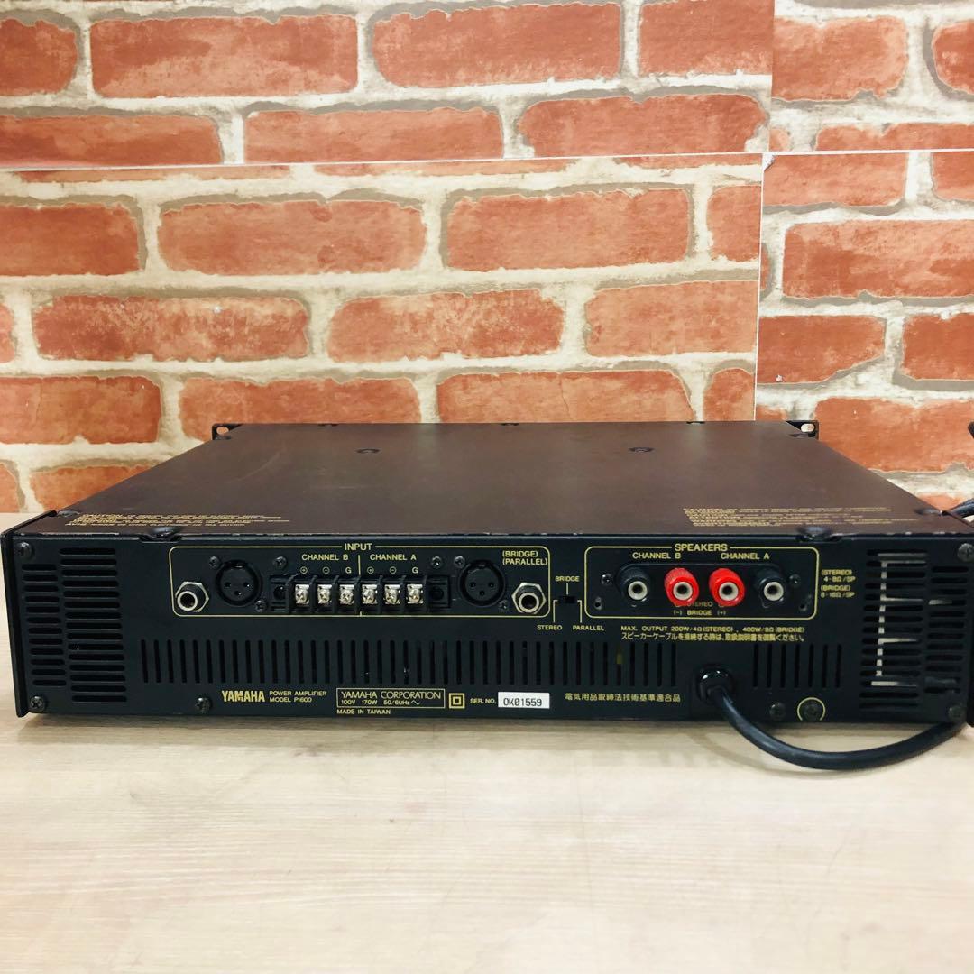 F1028⭐️YAMAHA⭐️ヤマハ パワーアンプ P1600 8Ω 400W - メルカリ