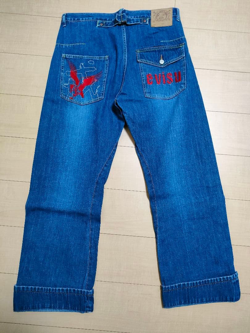 EVISU エヴィス デニム 32 刺繍ポケット W約86 - メルカリ