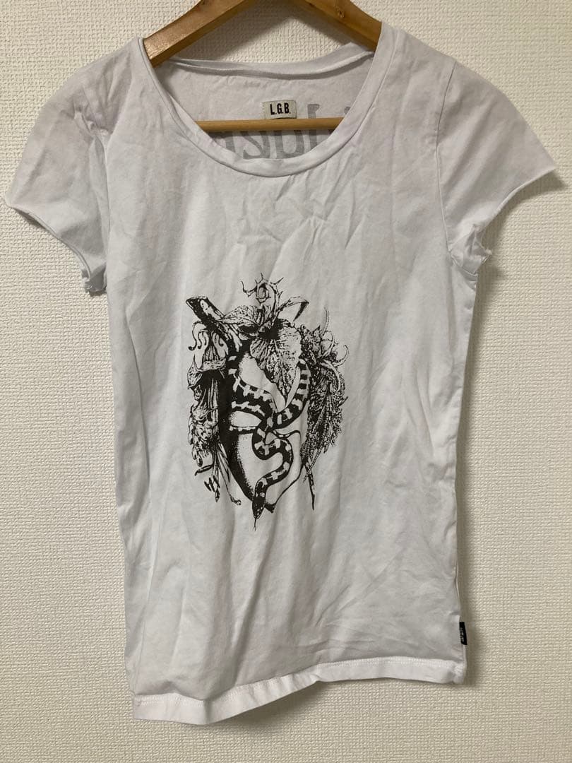 トップス LGB FORBIDDEN FRUIT T ルグランブルー L.G.B. 日本製 FORBIDDEN FRUIT TEE プリントクルー