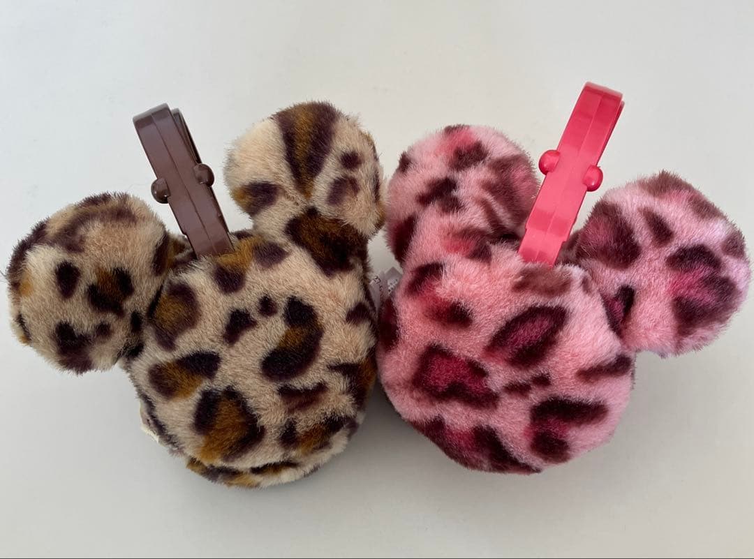 ディズニー ミッキーヒョウ柄　耳あて イヤーマフ　2色セット ディズニー ミッキー ヒョウ柄 イヤーマフ 耳当て ブラウン｜Yahoo