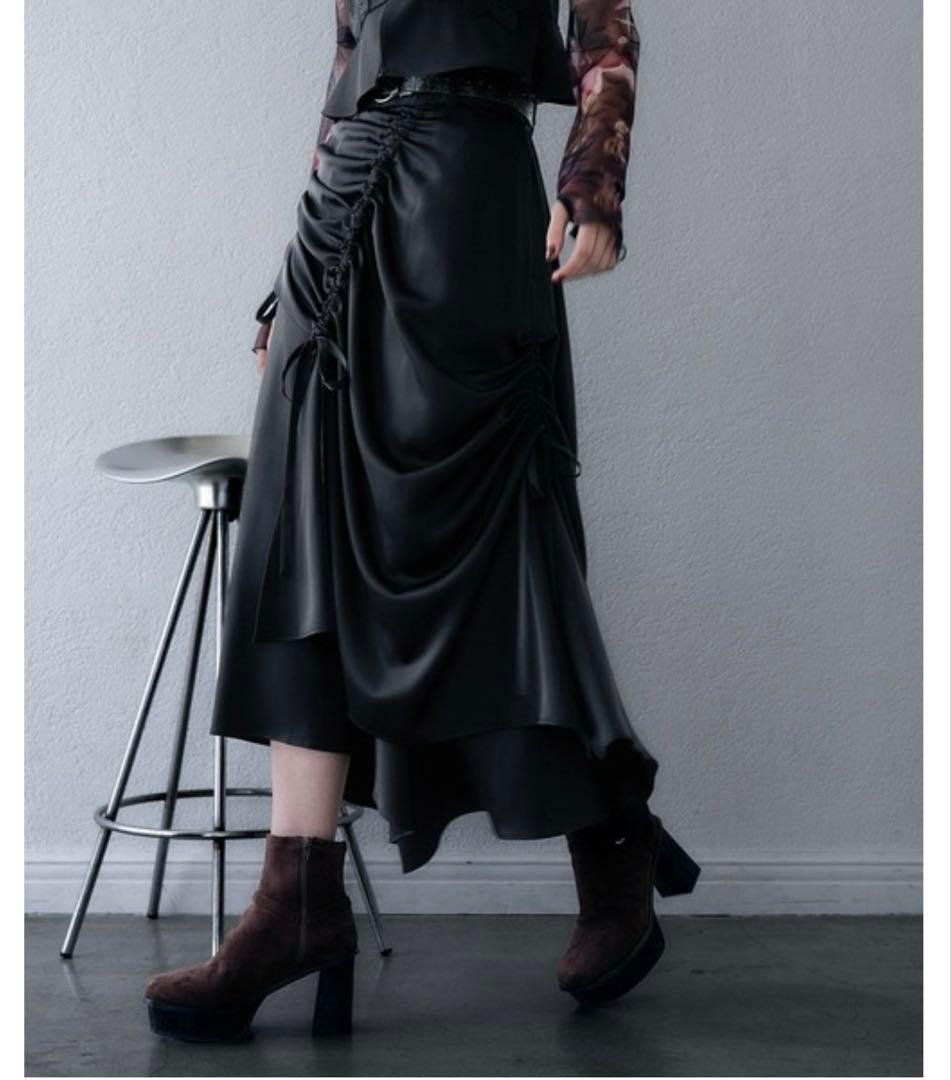 HARE サテンドロストイレヘムスカート サテンドロストイレヘムスカート(HARE)（スカート）｜HARE（ハレ）の