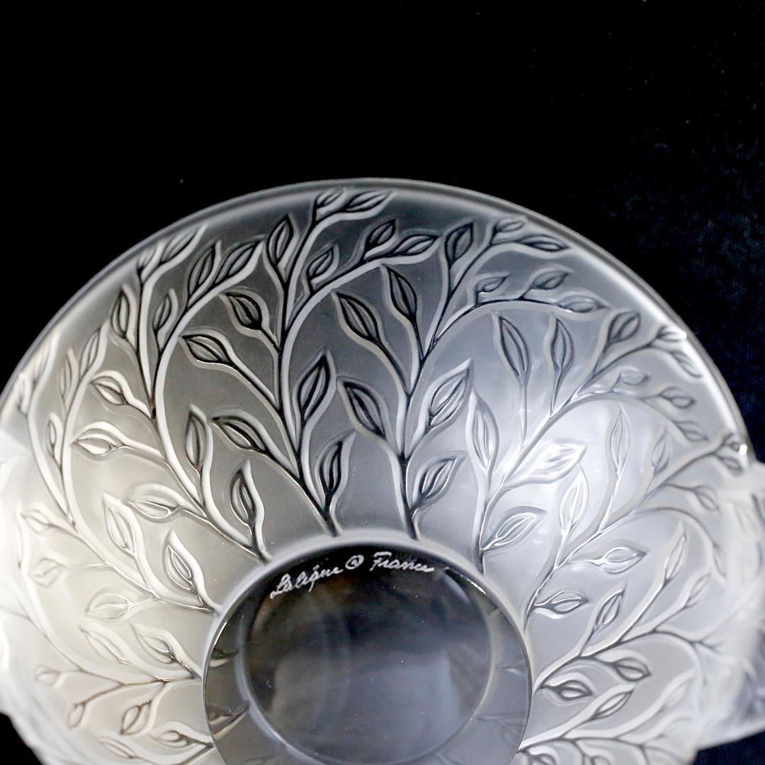 極美品 送料込】ラリック クリスタル ボウル シェブレフォイユ LALIQUE