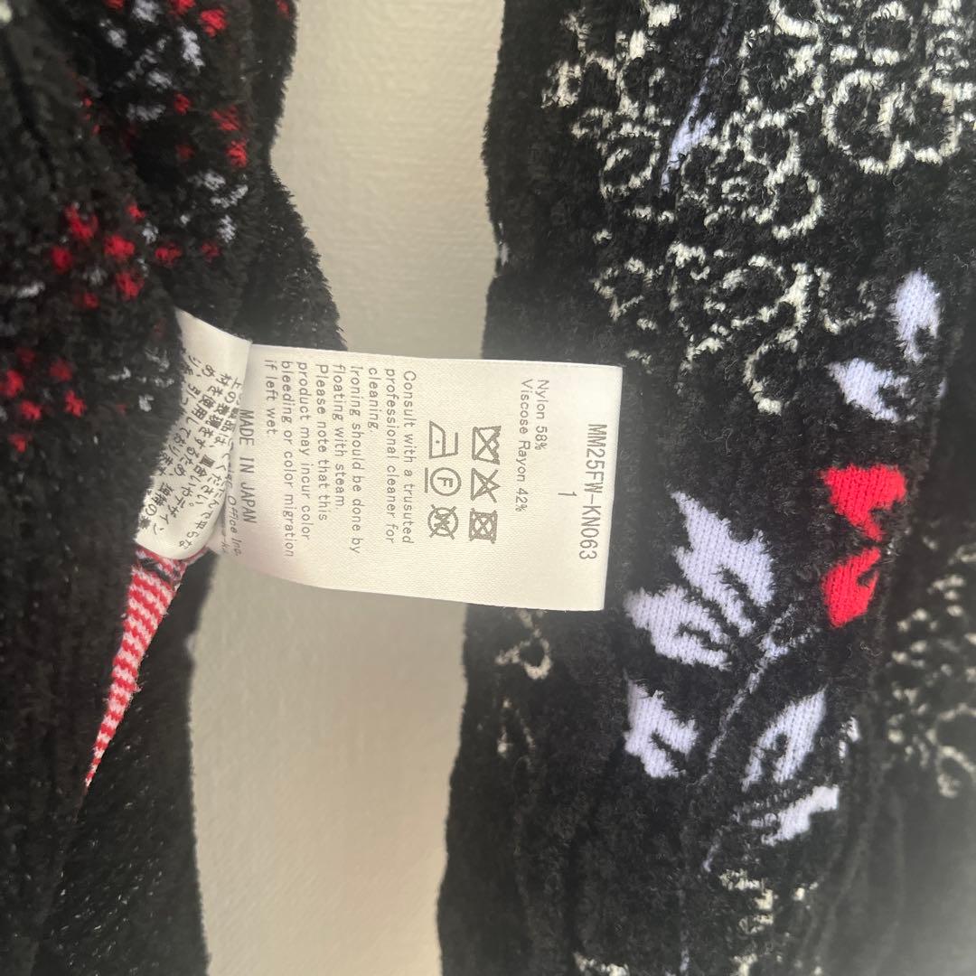 マメクロゴウチ フローラルモチーフニット ブラック 1 mame - メルカリ