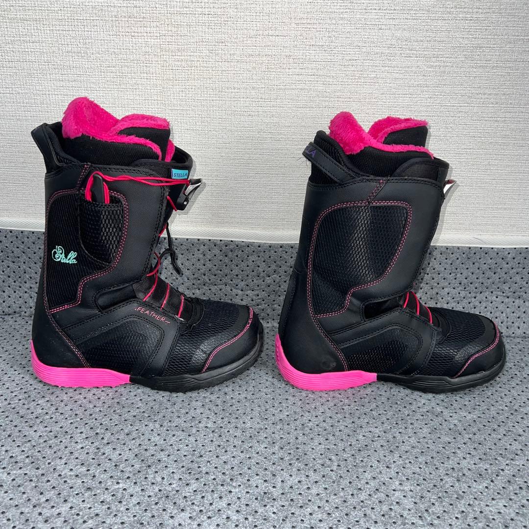 5回使用 レディース 23.5cm STELLA FEATHER スノボブーツ