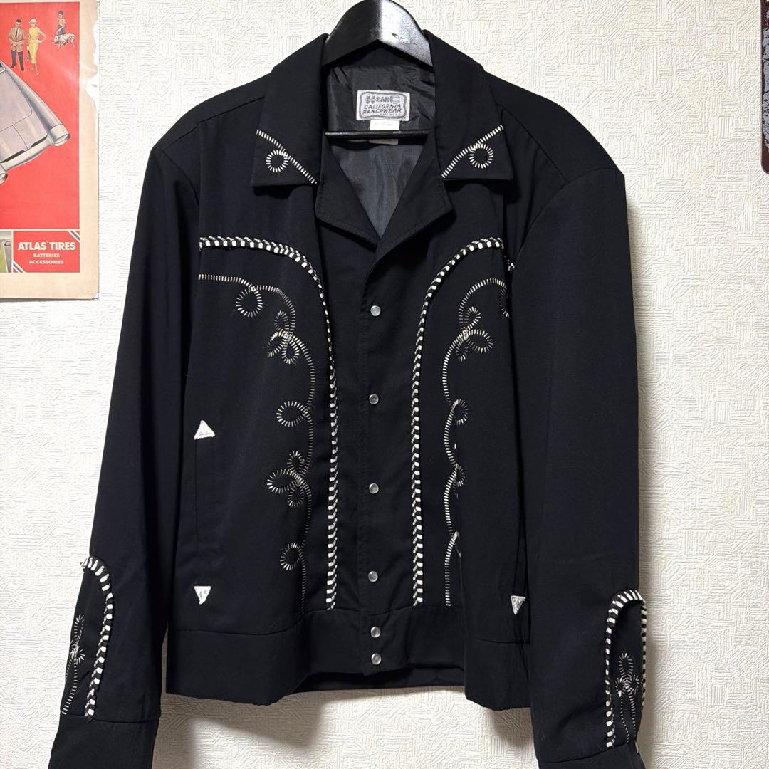 極上美品 デッド級 hbarc ウエスタンジャケット ブラック XXL 50s