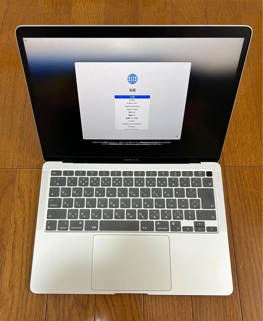 MacBook air M1 バッテリー99％