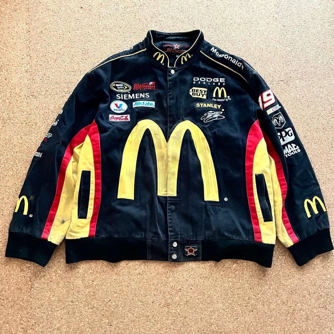 ジェフハミルトン マクドナルド刺繍 レーシングジャケット - メルカリ