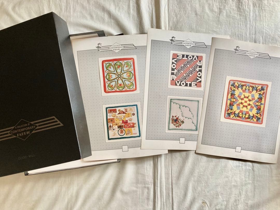 ビンテージスカ-フ写真集資料(7種類102カット77ぺ-ジ+2ペ-ジ)