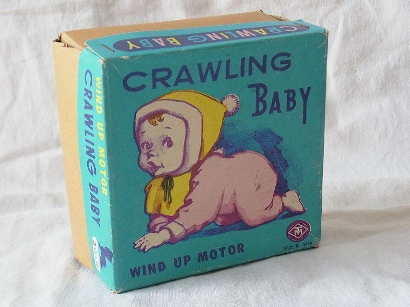 ハイハイベビー ゼンマイ 1950年代 増田屋 日本製【箱付き】昭和レトロ