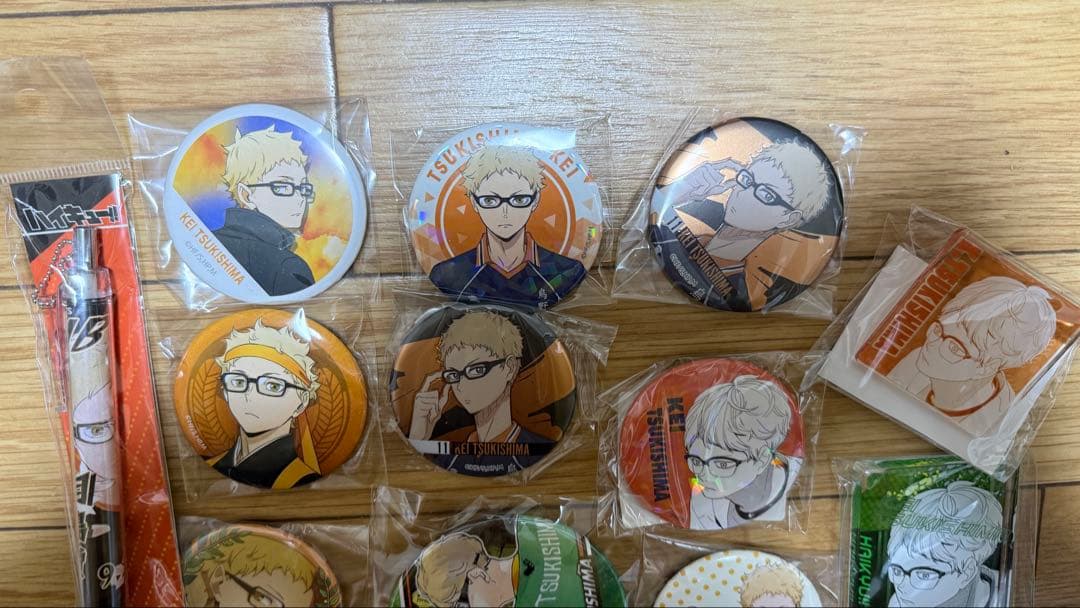 m*o様 ハイキュー 月島蛍 グッズ アクリルスタンド 缶バッジ 102点 まと