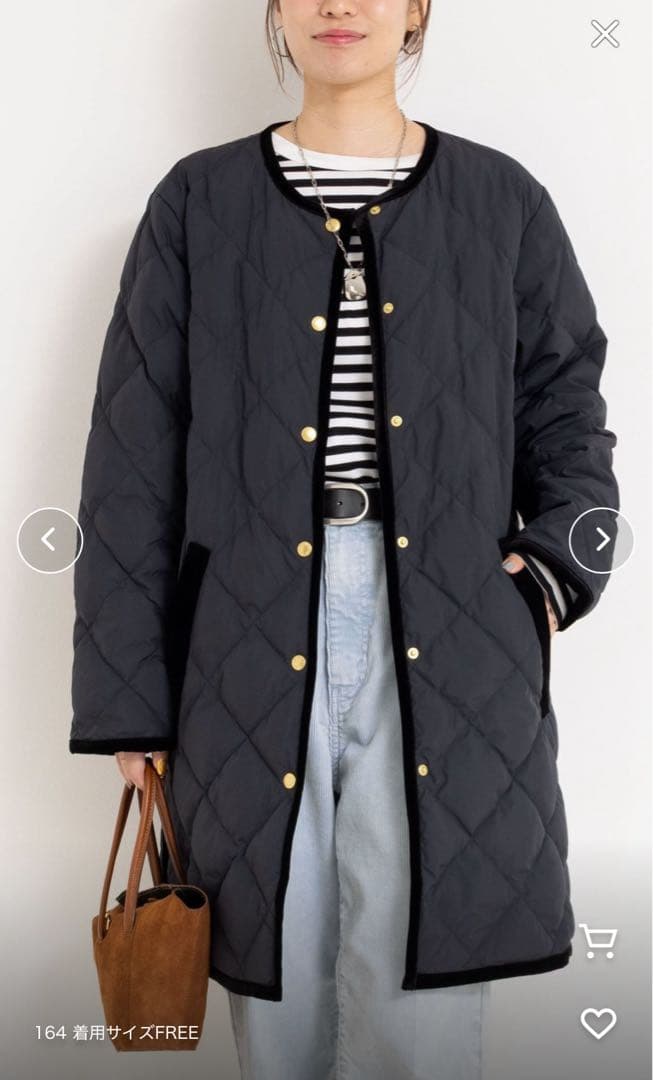 TAION×LIMONTA】別注ベロアパイピングロングダウン - メルカリ